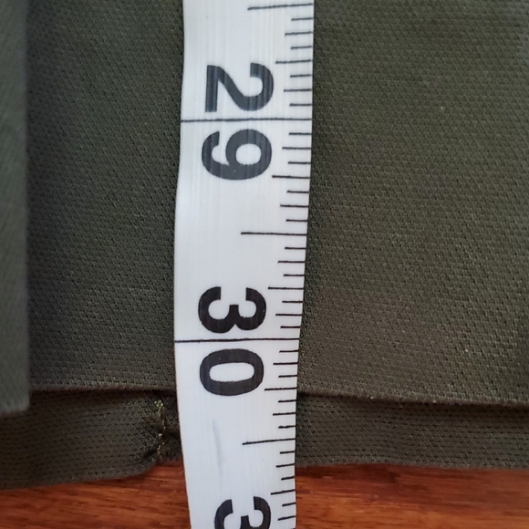 Cabi army green anorak jacket Coat Tan trim on pockets Size Small Fall Spring - Picture 8 of 13